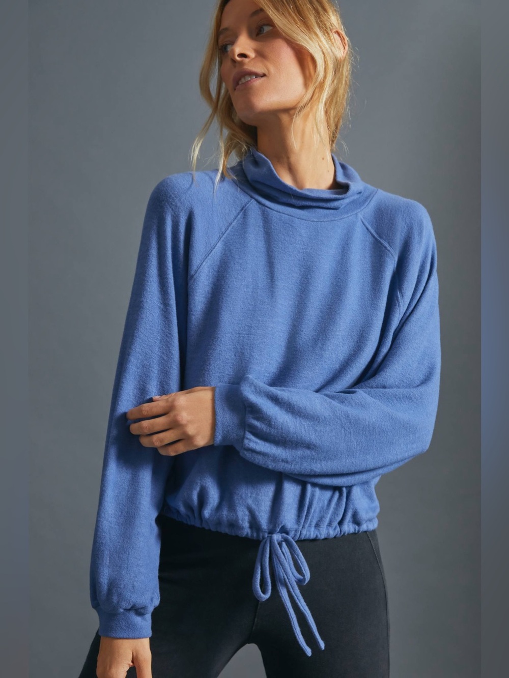 Anthropologie Saturday/Sunday Kiera Cozy Cowl Neck Top , sz : small
